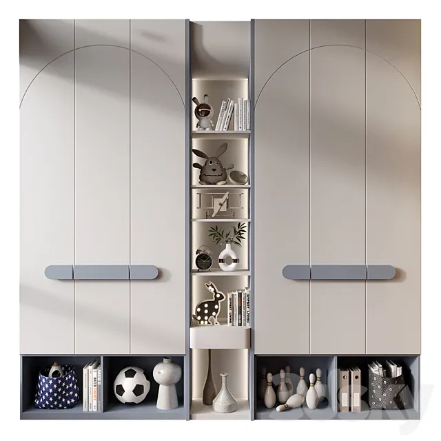 Furniture composition 738 3D Model