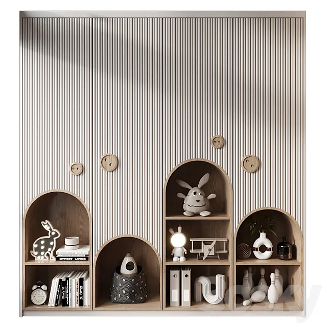 Furniture composition 742 3D Model