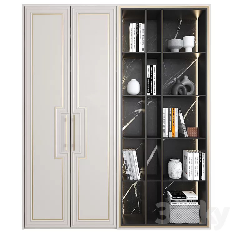 Furniture composition 76 3D Model Free Download