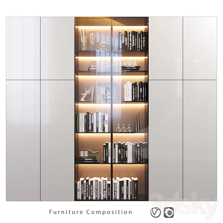 Furniture Composition | 79 3D Model Free Download