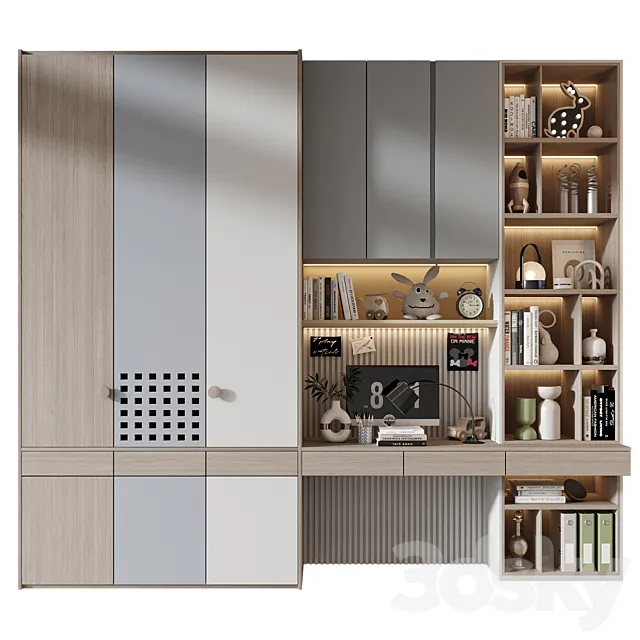 Furniture composition 795 3D Model Furniture composition 795 3D Model