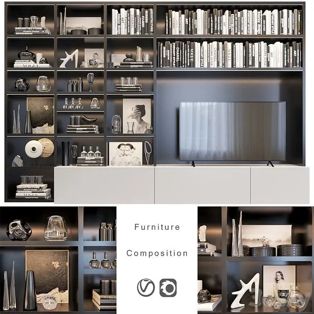 Furniture Composition 8 3D Model