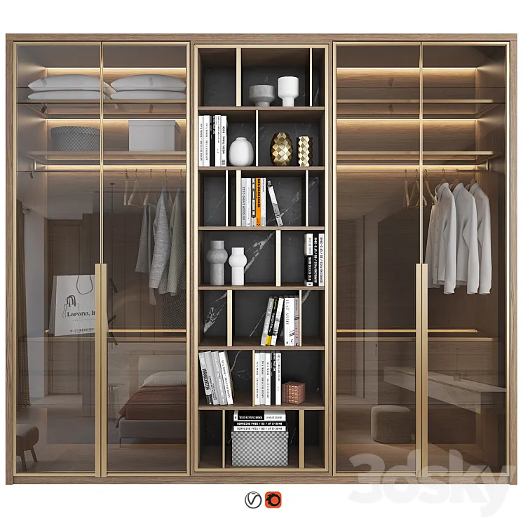 Furniture composition 86 3D Model Free Download