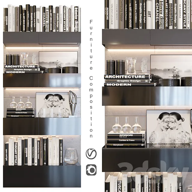 Furniture Composition | 9 3D Model