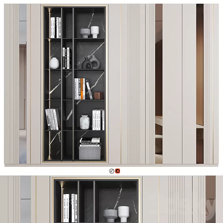 Furniture Composition 90 3D Model Free Download
