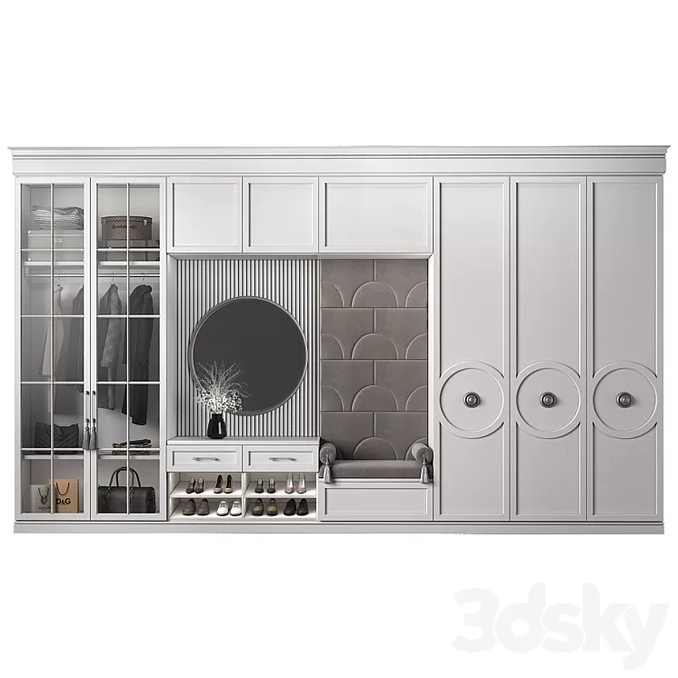 Furniture composition 92 part 3 3D Model Furniture composition 92 part 3 3D Model