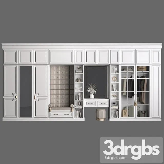 Furniture composition 93 part 1 2 3D Model Download