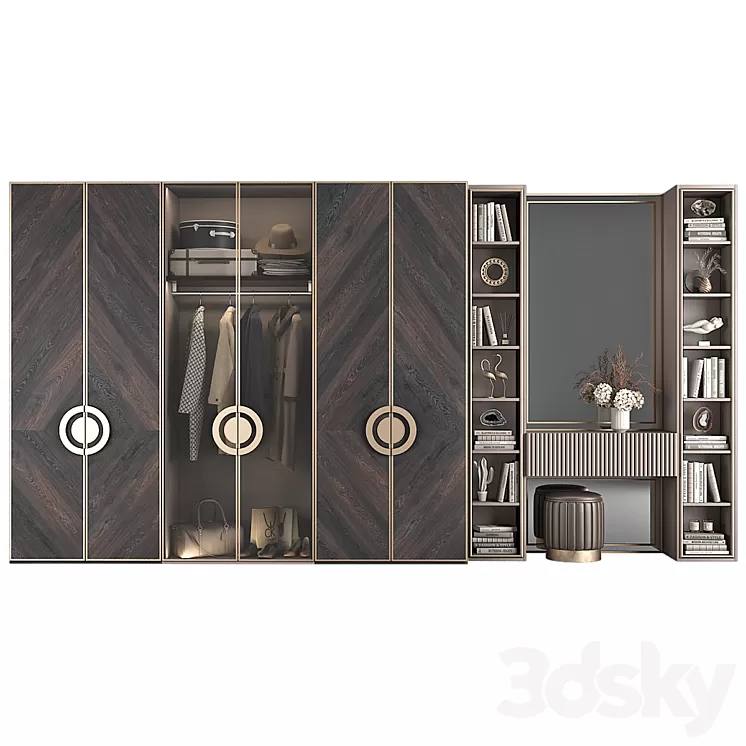 Furniture composition 95 part 3 3D Model Furniture composition 95 part 3 3D Model