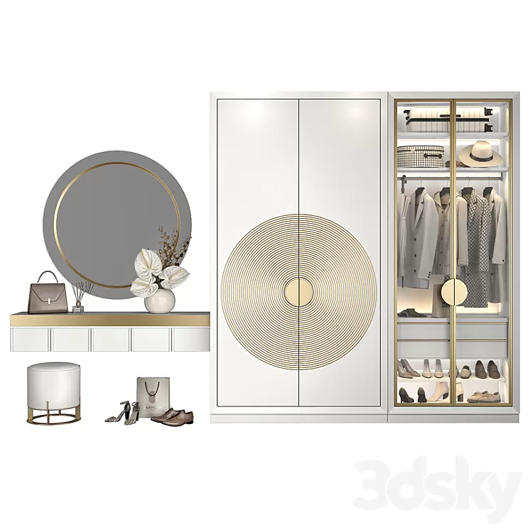 Furniture composition 99 part 3 3D Model Furniture composition 99 part 3 3D Model
