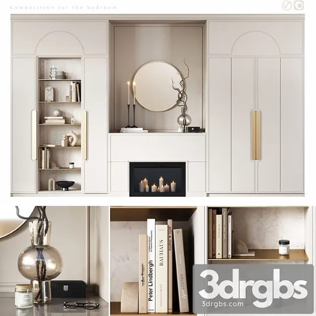 Furniture composition for bedroom 2 Furniture composition for bedroom 2