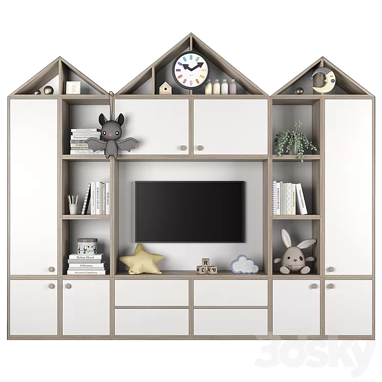 Furniture composition for children's room 73 3D Model Furniture composition for children's room 73 3D Model