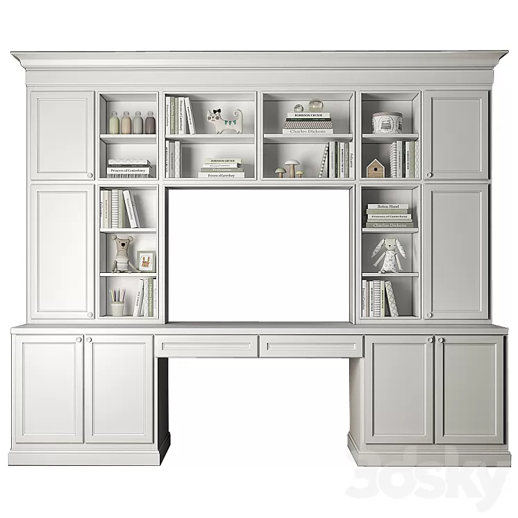 Furniture composition for children's room 75 3D Model Furniture composition for children's room 75 3D Model