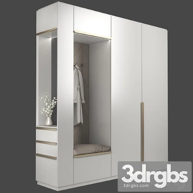 Furniture composition for hallway 58 2 3D Model Download