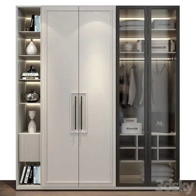 Furniture composition GHS-2354 by Homedecor Factory 3D Model Furniture composition GHS-2354 by Homedecor Factory 3D Model