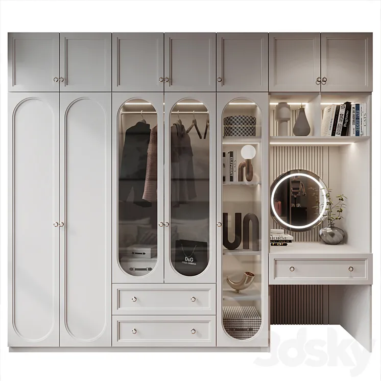 Furniture composition GHS-2363 3D Model Free Download