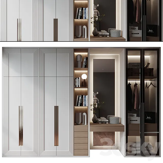 Furniture composition GHS-2371 3D Model Furniture composition GHS-2371 3D Model