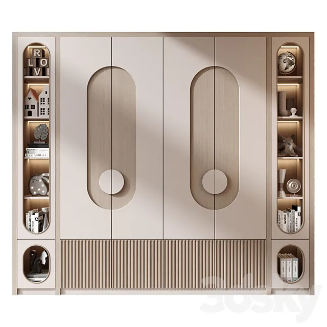Furniture composition GHS-2551 3D Model Furniture composition GHS-2551 3D Model