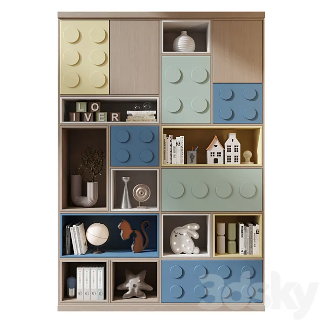 Furniture composition GHS-2557 3D Model Furniture composition GHS-2557 3D Model