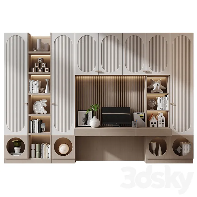 Furniture composition GHS-2564 3D Model Furniture composition GHS-2564 3D Model