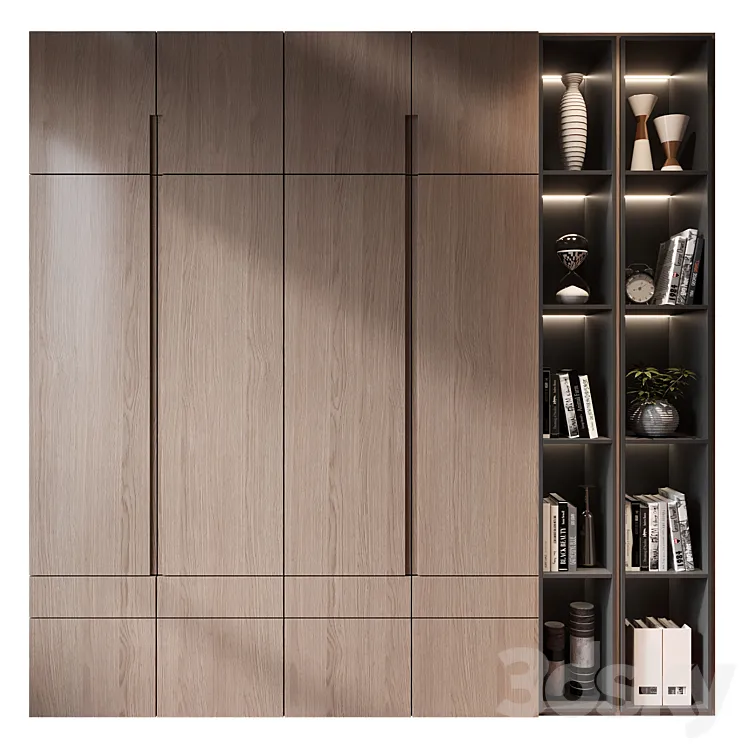 Furniture composition MLK-31 3D Model Free Download