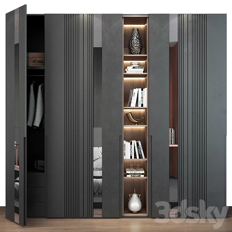 Furniture composition set 112 3D Model Free Download