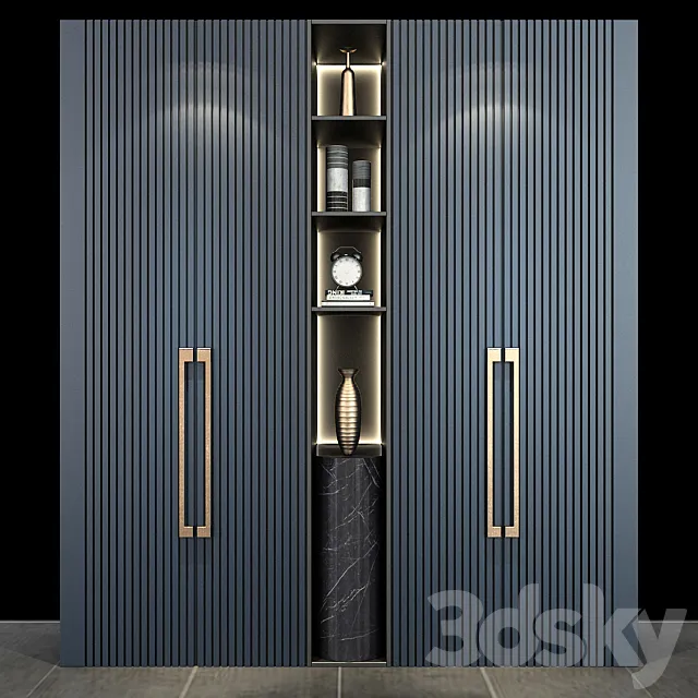 Furniture composition set 135 3D Model