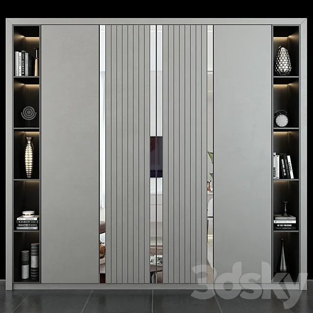 Furniture composition set 167 3D Model