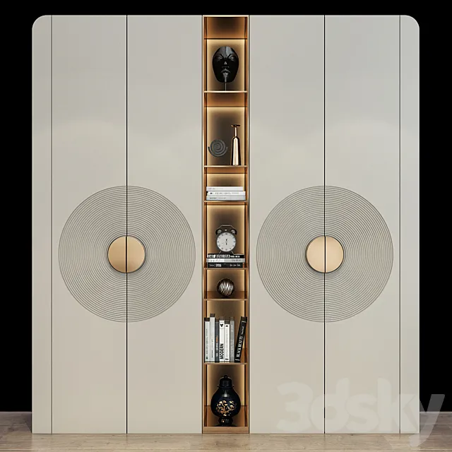 Furniture composition set 219 3D Model