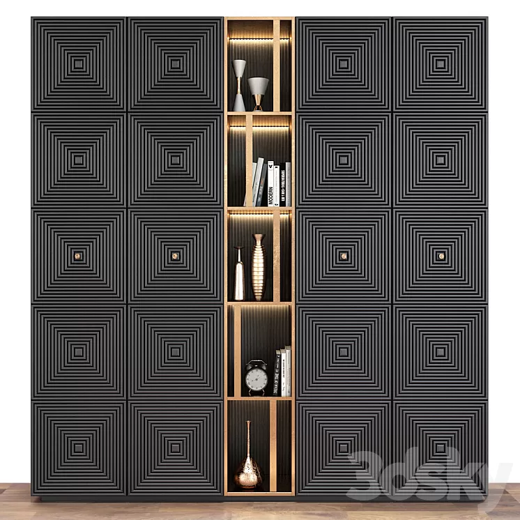 Furniture composition set 279 3D Model