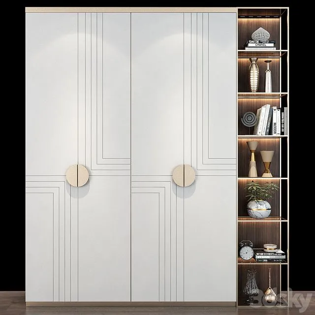 Furniture Composition Set K222 3D Model