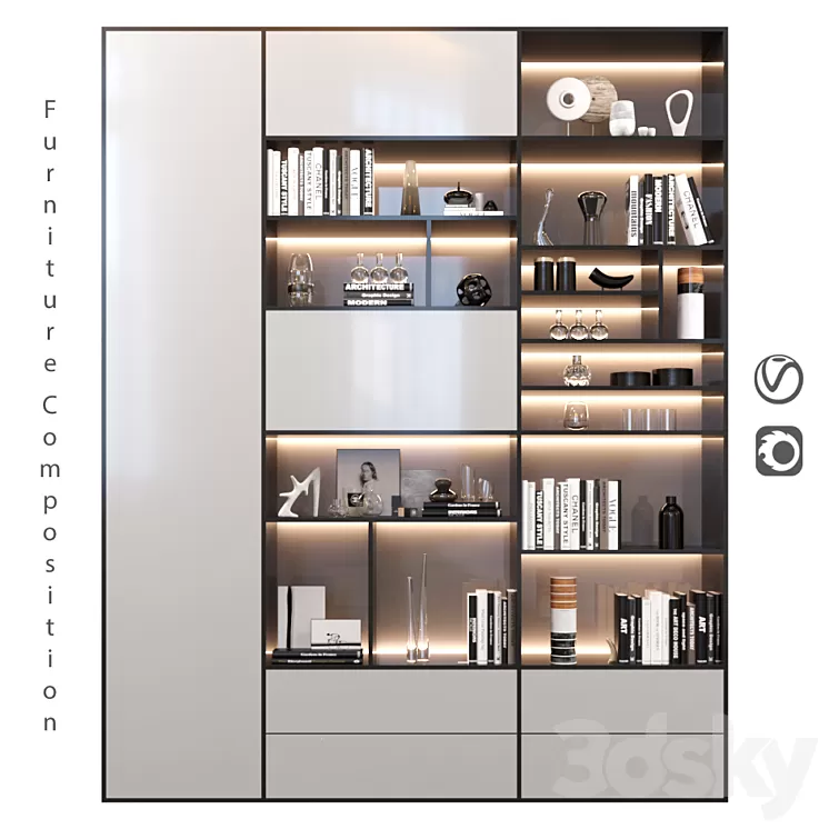 Furniture Composition | thirty 3D Model Furniture Composition | thirty 3D Model