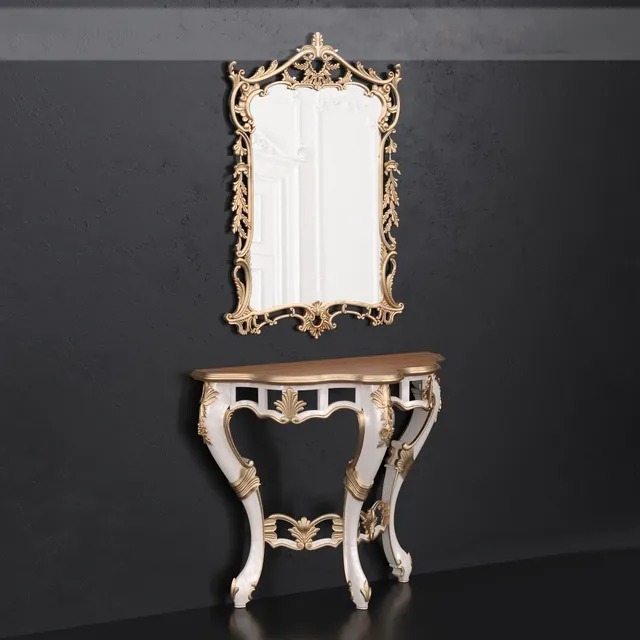 furniture – Console and mirror Andrea Fanfani 3D Model furniture – Console and mirror Andrea Fanfani 3D Model
