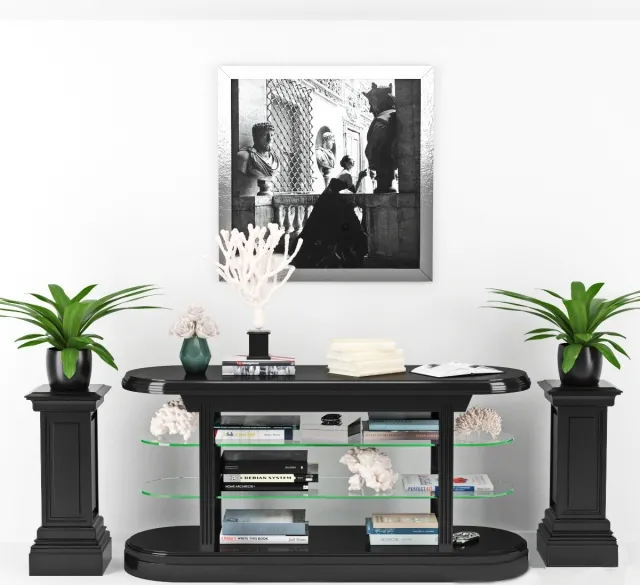 furniture – Console table Pierce decorative set 3D Model