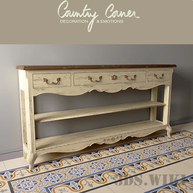 furniture – Console with drawers Chateau (Chateau) HYL1 3D Model