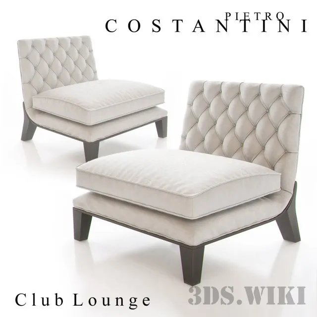furniture – Constantini Pietro Club armchair 3D Model