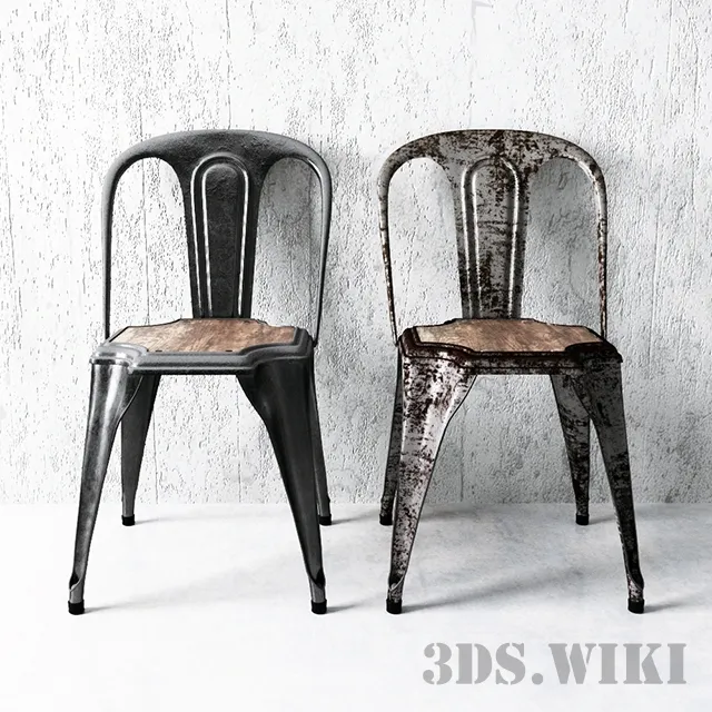 furniture – Construction metal chair 3D Model