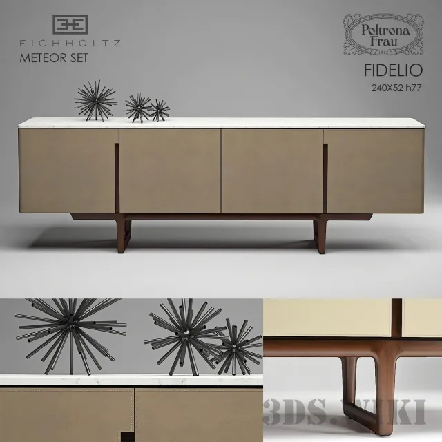 furniture – Contemporary chest of drawers Poltrona Frau FIDELIO 3D Model