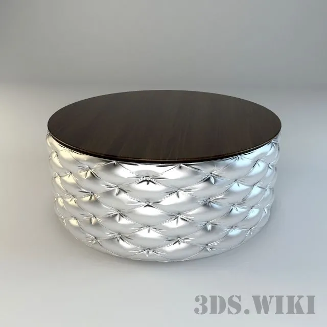 furniture – Contemporary round coffee table 3D Model