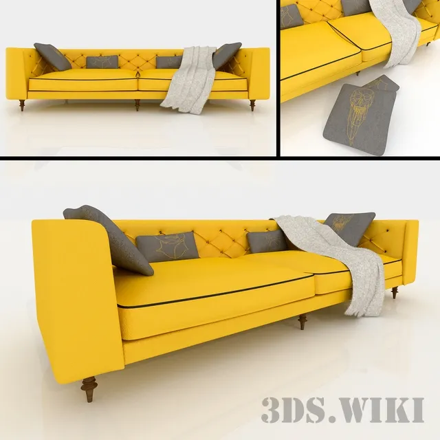 furniture – Contemporary sofa Chester 3D Model