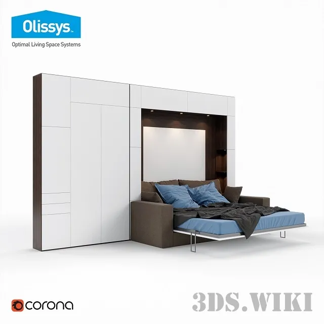 furniture – Convertible bed from Olissys 3D Model furniture – Convertible bed from Olissys 3D Model