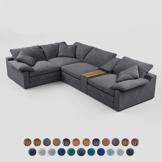 furniture – Corner modular sofa Alto Alto Sectional Group 3D Model furniture – Corner modular sofa Alto Alto Sectional Group 3D Model