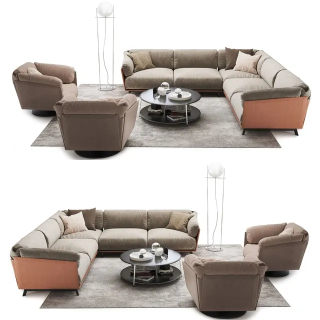 furniture – Corner sofa Ditre Italia Kailua 3D Model furniture – Corner sofa Ditre Italia Kailua 3D Model