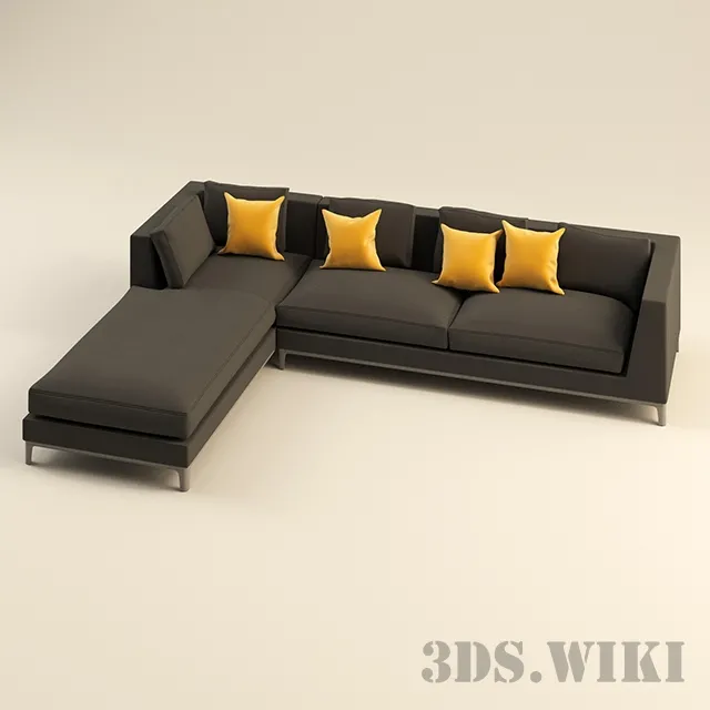 furniture – Corner sofa Maxalto 3D Model