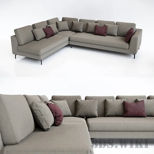furniture – Corner sofa Sugar – Samoa 3D Model