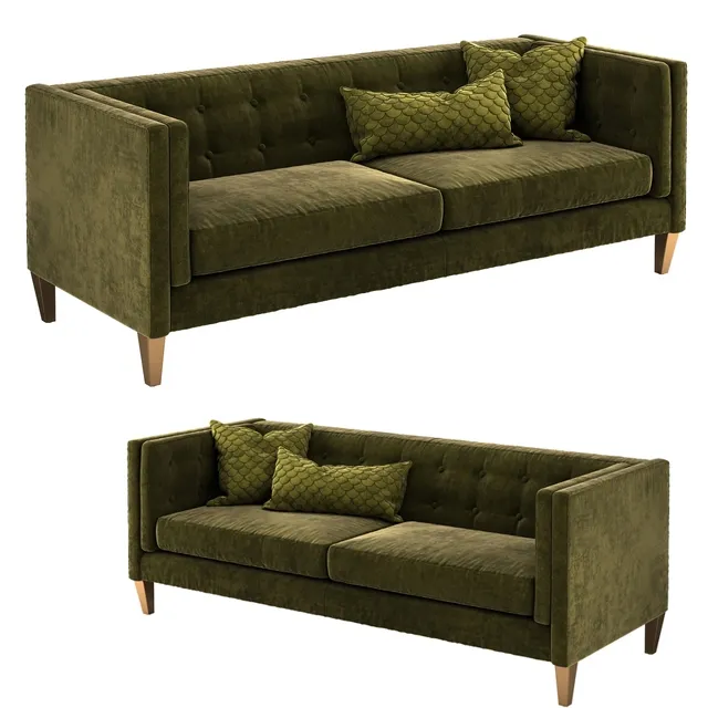 furniture – Crate and Barrel Aidan sofa 1 3D Model furniture – Crate and Barrel Aidan sofa 1 3D Model
