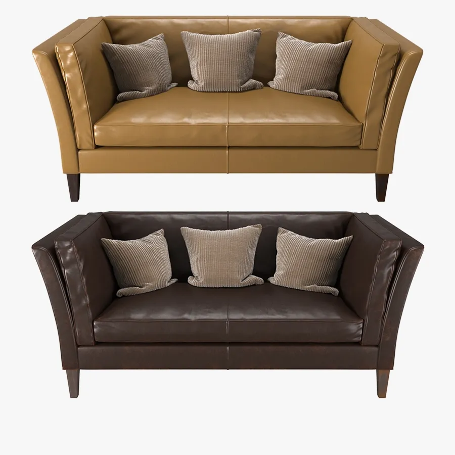 furniture – Crate and Barrel – Brooks Leather Settee 3D Model furniture – Crate and Barrel – Brooks Leather Settee 3D Model