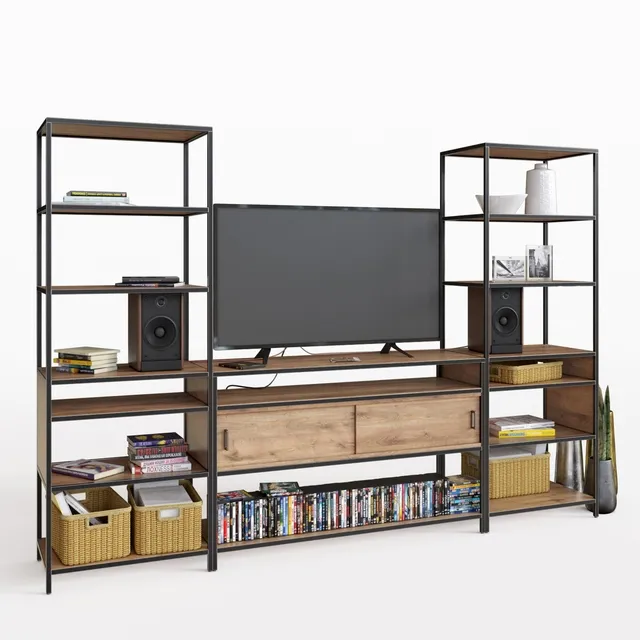 furniture – Crate and Barrel Knox Media console 3D Model