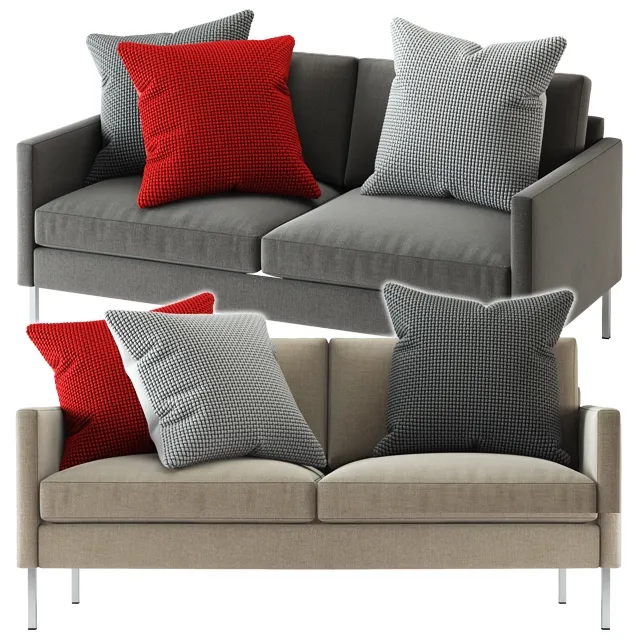 furniture – Crate and Barrel sofa set 01 3D Model furniture – Crate and Barrel sofa set 01 3D Model