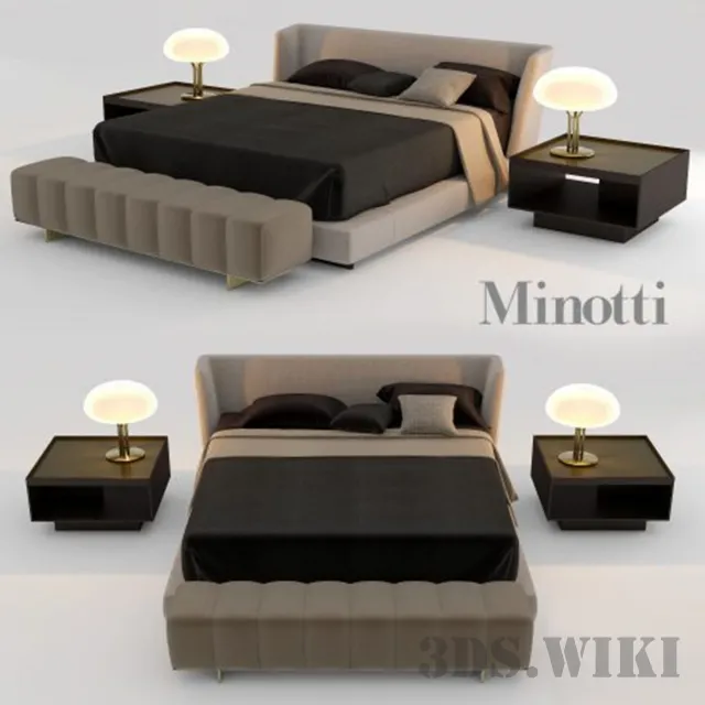 furniture – Creed Bed 3D Model furniture – Creed Bed 3D Model