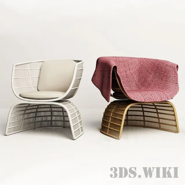 furniture – Crinoline armchair 3D Model